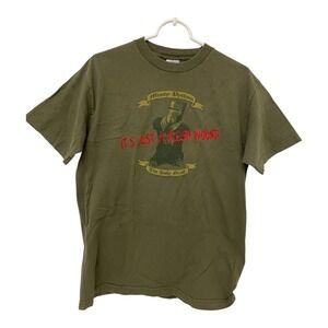 Vintage Monty Phyton The Holy Grail Its Just Flesh Wound Y2K TShirt Green Medium